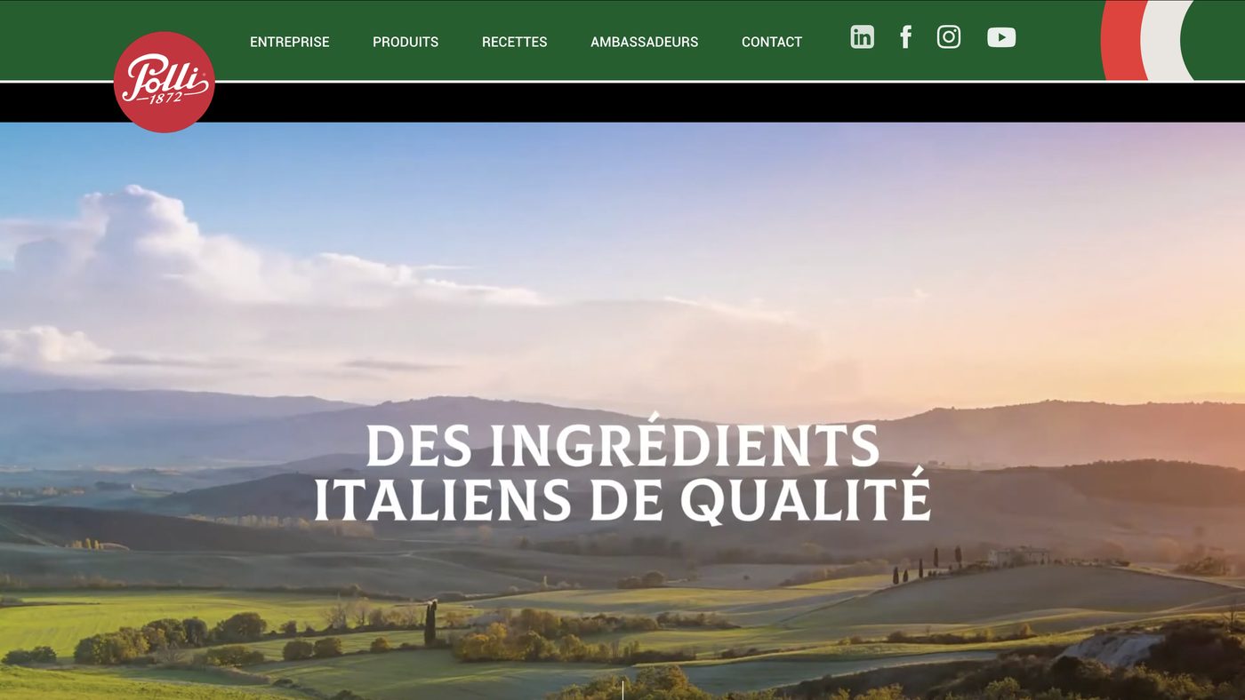 Capture du site WordPress Polli réalisé par Codezilla